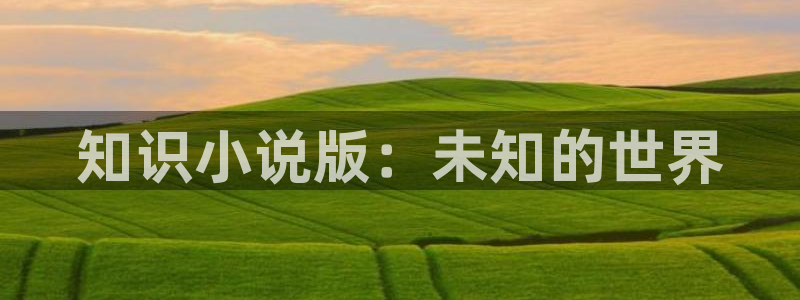 二爷家的麻雀成精了txt趣书网：知识小说版：未知的世界